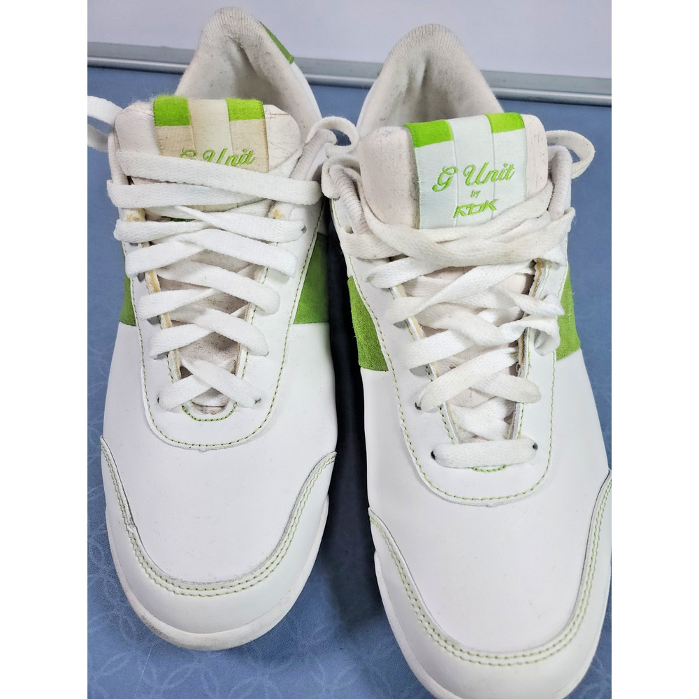 Vintage Reebok G-Unit RB503 white and green sneakers Men's SIze 9 - Picture 6 of 16